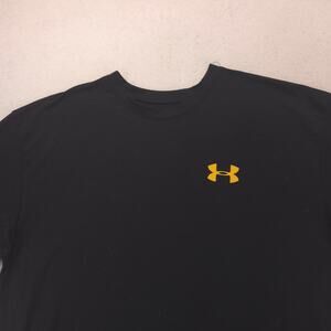 Under Armour Casual Crew Neck Short Sleeve Graphic T Shirt Mens Size XL Black